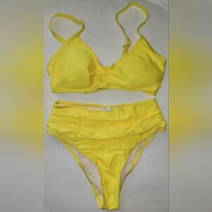 Large 2 Piece Swimsuit Yellow